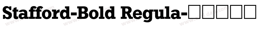 Stafford-Bold Regula字体转换
